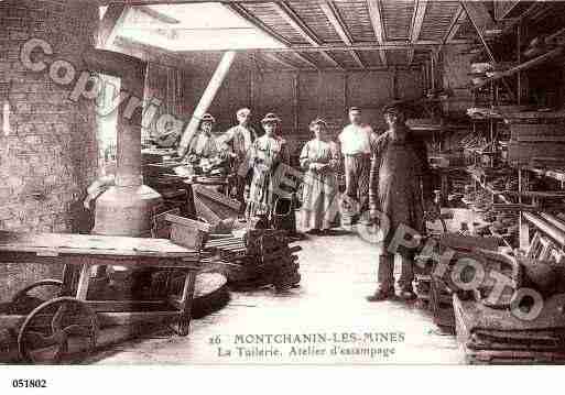 Ville de MONTCHANIN, carte postale ancienne Ville de MONTCHANIN, carte postale ancienne