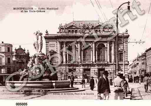 Ville de MONTPELLIER, carte postale ancienne