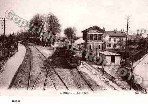 Ville de MORETSURLOING, carte postale ancienne