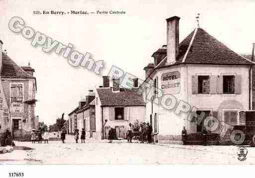 Ville de MORLAC, carte postale ancienne