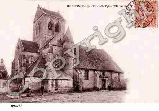 Ville de MOULINS, carte postale ancienne