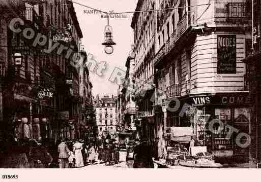 Ville de NANTES, carte postale ancienne