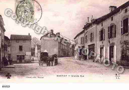 Ville de NANTIAT, carte postale ancienne