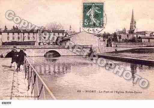 Ville de NIORT, carte postale ancienne