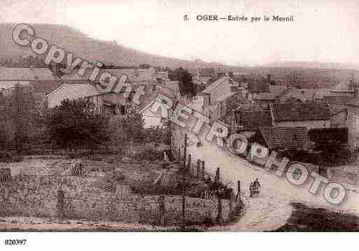 Ville de OGER, carte postale ancienne