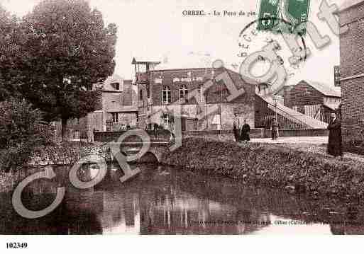 Ville de ORBEC, carte postale ancienne