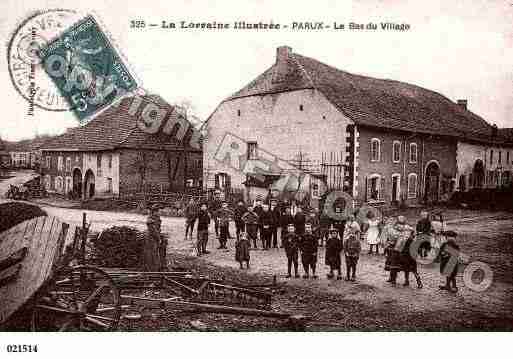 Ville de PARUX, carte postale ancienne