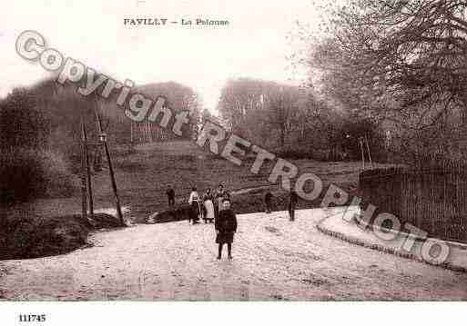 Ville de PAVILLY, carte postale ancienne