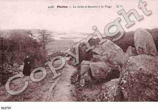 Ville de PLURIEN, carte postale ancienne