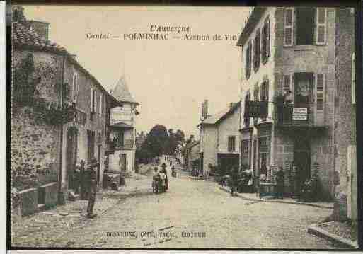 Ville de POLMINHAC, carte postale ancienne