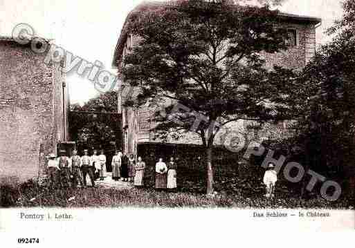 Ville de PONTOY, carte postale ancienne