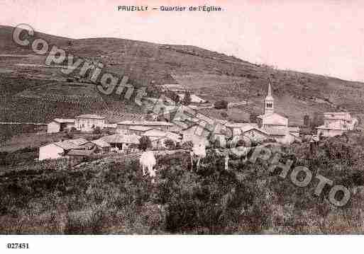 Ville de PRUZILLY, carte postale ancienne