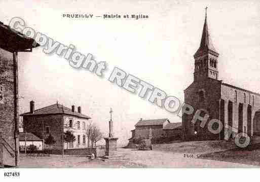 Ville de PRUZILLY, carte postale ancienne