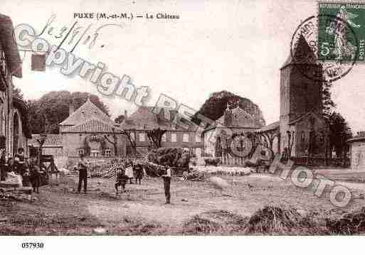 Ville de PUXE, carte postale ancienne