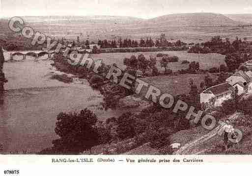 Ville de RANG, carte postale ancienne