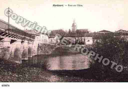 Ville de RARECOURT, carte postale ancienne