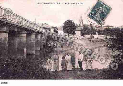 Ville de RARECOURT, carte postale ancienne