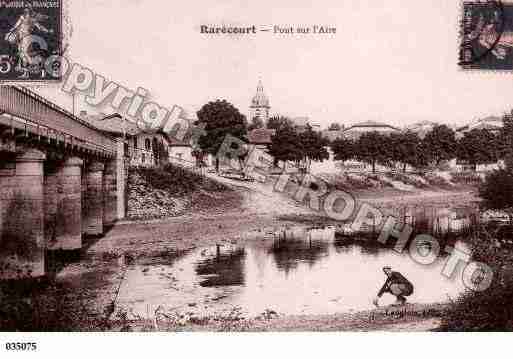 Ville de RARECOURT, carte postale ancienne