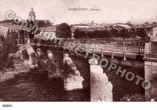 Ville de RARECOURT, carte postale ancienne