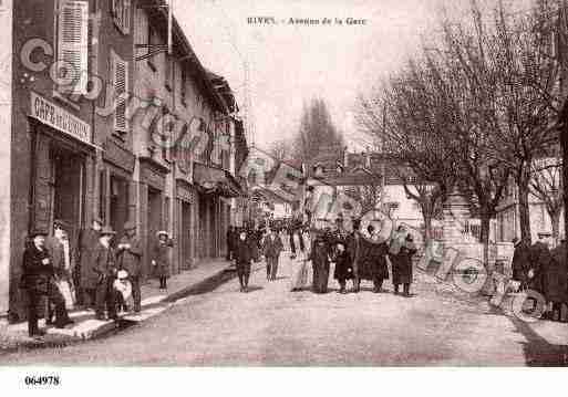 Ville de RIVES, carte postale ancienne