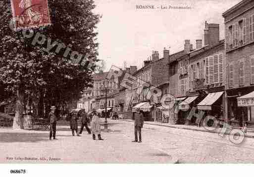 Ville de ROANNE, carte postale ancienne