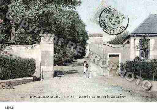 Ville de ROCQUENCOURT, carte postale ancienne