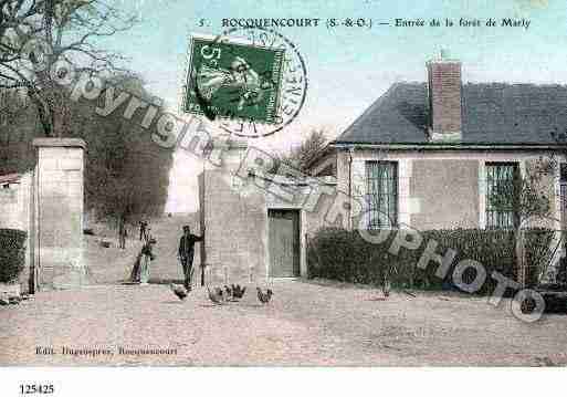 Ville de ROCQUENCOURT, carte postale ancienne