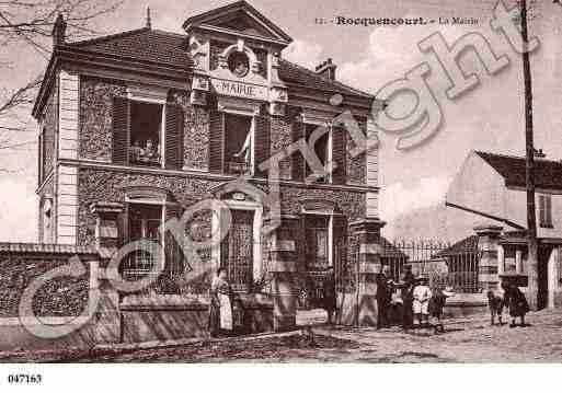 Ville de ROCQUENCOURT, carte postale ancienne