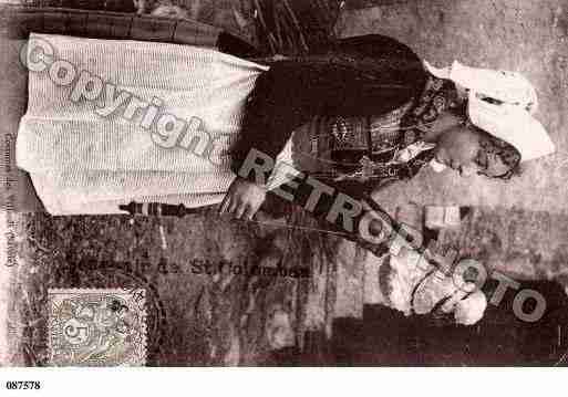 Ville de SAINTCOLOMBANDESVILLARDS, carte postale ancienne