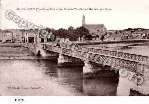 Ville de SAINTGILLESCROIXDEVIE, carte postale ancienne