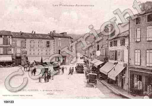 Ville de SAINTGIRONS, carte postale ancienne