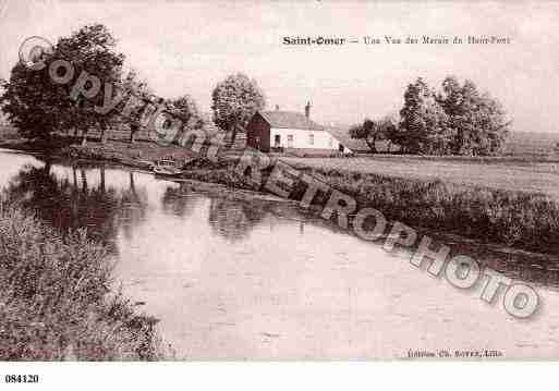Ville de SAINTOMER, carte postale ancienne
