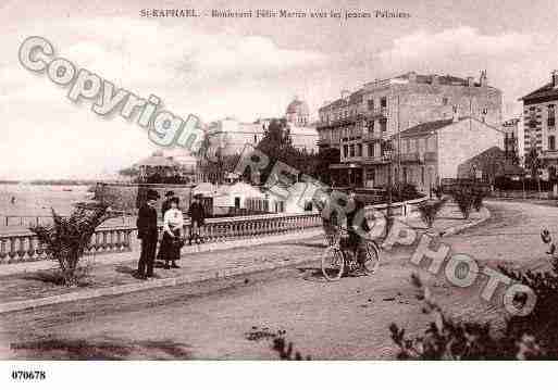 Ville de SAINTRAPHAEL, carte postale ancienne