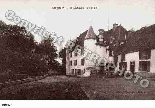 Ville de SARRY, carte postale ancienne