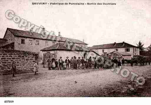 Ville de SAUVIATSURVIGE, carte postale ancienne