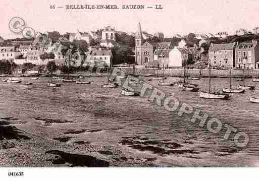 Ville de SAUZON, carte postale ancienne