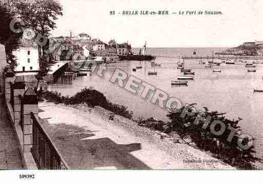 Ville de SAUZON, carte postale ancienne