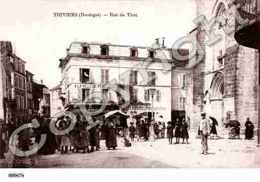 Ville de THIVIERS, carte postale ancienne