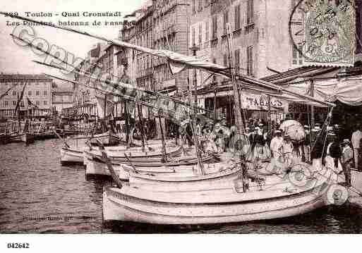 Ville de TOULON, carte postale ancienne