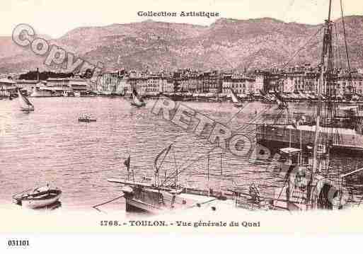 Ville de TOULON, carte postale ancienne