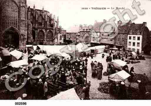 Ville de TREGUIER, carte postale ancienne