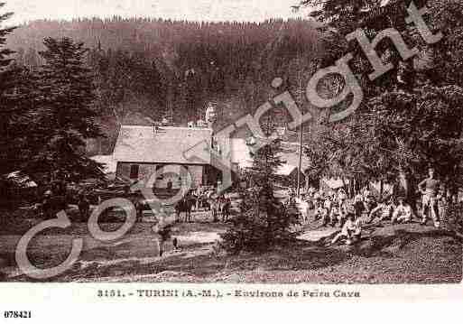 Ville de TURINI, carte postale ancienne