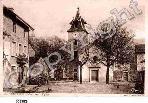 Ville de VERTRIEU, carte postale ancienne