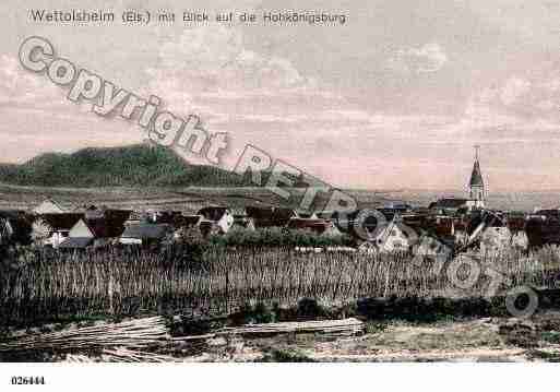 Ville de WETTOLSHEIM, carte postale ancienne