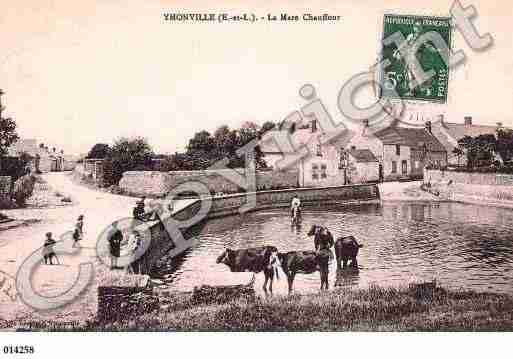 Ville de YMONVILLE, carte postale ancienne