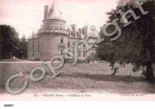 Ville de YZEURE, carte postale ancienne