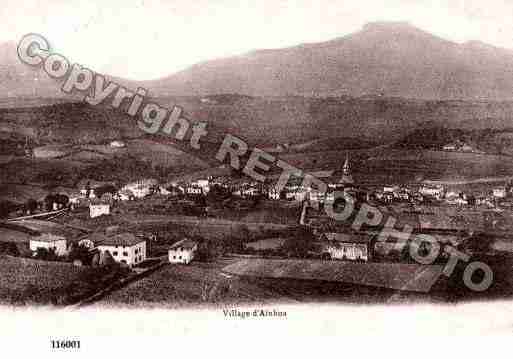 Ville de AINHOA, carte postale ancienne