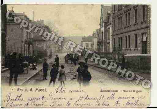 Ville de ARSSURMOSELLE, carte postale ancienne