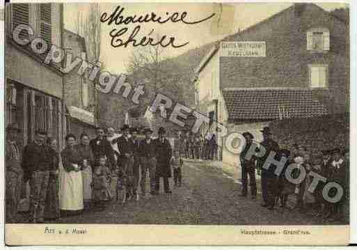 Ville de ARSSURMOSELLE, carte postale ancienne