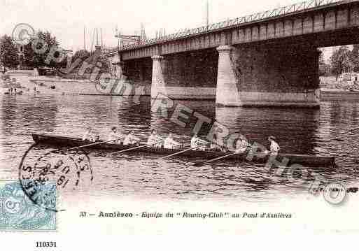 Ville de ASNIERESSURSEINE, carte postale ancienne